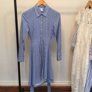 Club Monaco Shapira Striped Shirt Dress Neiman